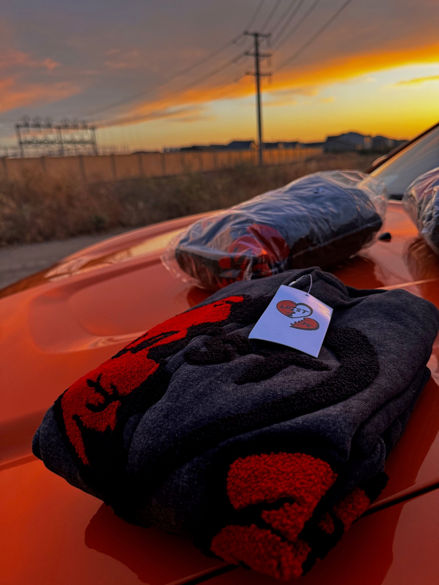 π€ LOST LOVE β ACID WASH HOODIE