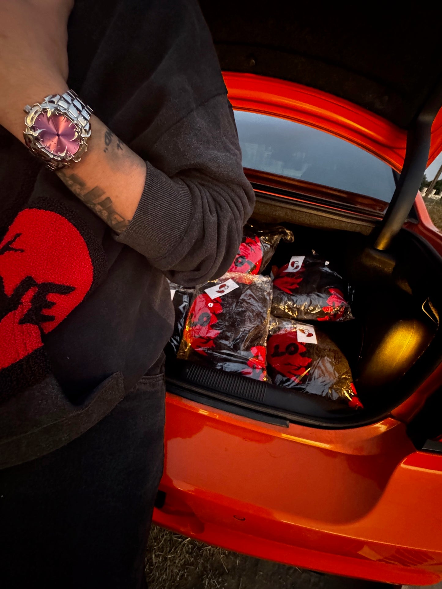 π€ LOST LOVE β ACID WASH HOODIE